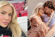 Após reatar com Léo Pereira, Karoline Lima torce pelo namorado com amuleto