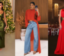 Famosos arrasam nos looks da véspera de Natal; veja fotos
