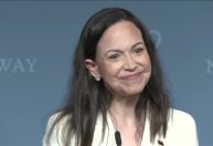 Maduro está mais fraco do que nunca e Trump foi decisivo, diz María Corina