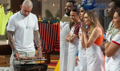 "MasterChef Celebridades": Fogaça ensina famosos a fazer churrasco na laje