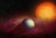 Telescópio James Webb registra atmosfera sendo perdida por planeta distante