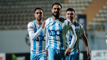 Jogadores do Pyramids comemoram gol