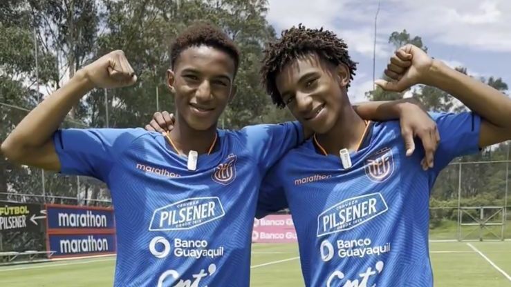 Hólger e Edwin Quintero, irmãos gêmeos e jogadores do Independiente del Valle