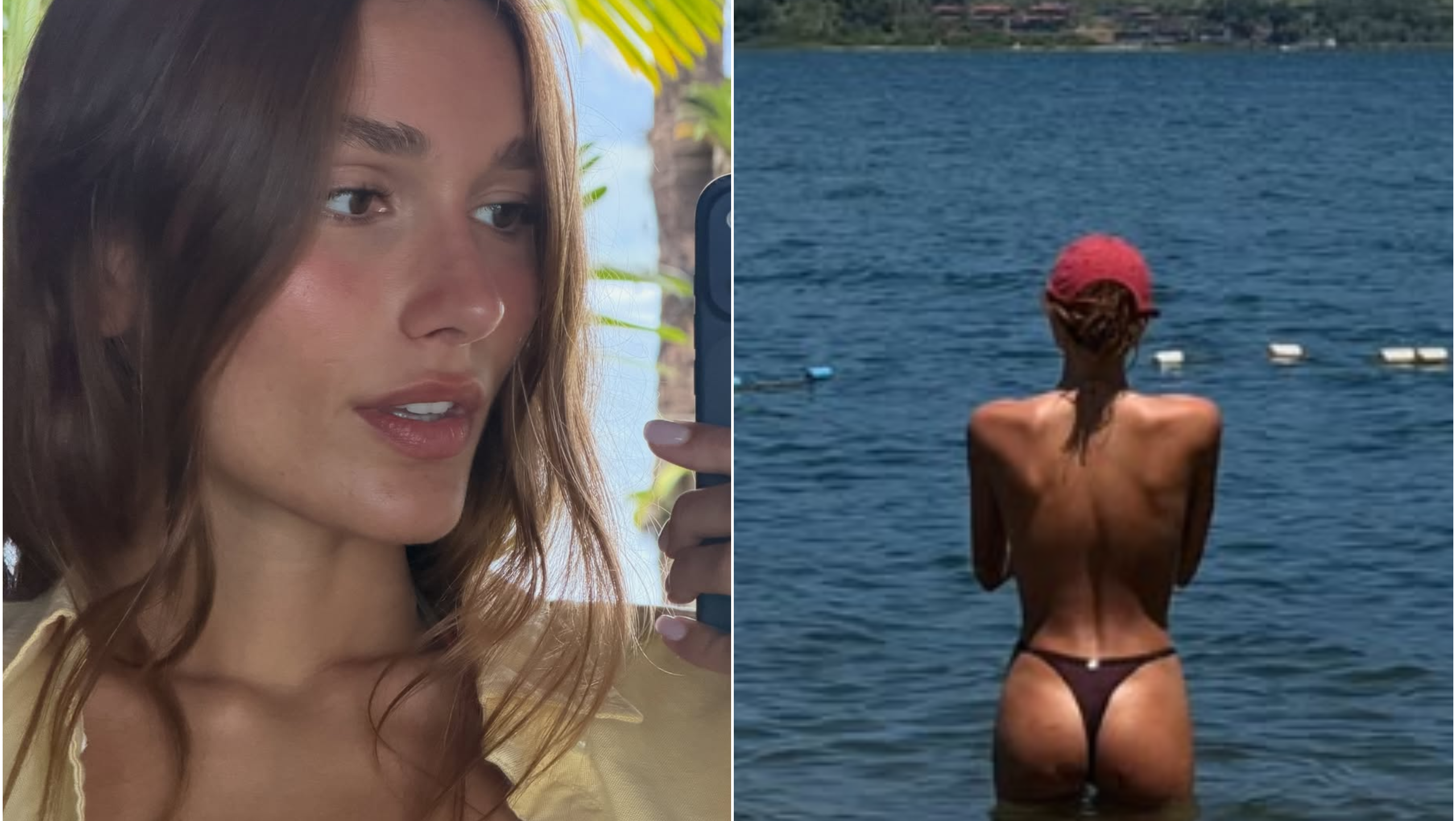 Sasha curtindo o mar no dia de Natal • Reprodução/Instagram
