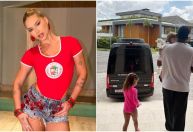 Virginia mostra filhos na casa de Vini Jr. no Rio, e agradece estadia