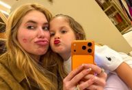 Virginia posa com Maria Flor, e recebe elogio da ex-sogra Poliana Rocha