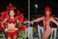 Paetês e plumas: confira os looks de Carnaval nos minidesfiles do Rio