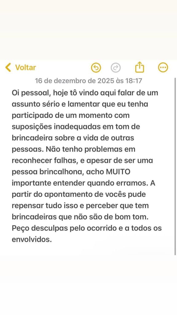 Vivi se pronuncia após especular sexualidade de Ana Castela