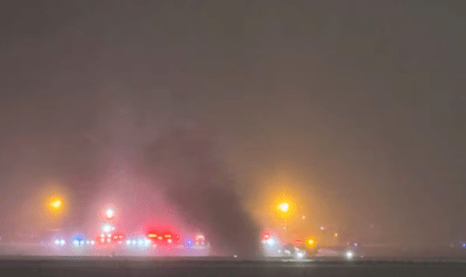 Jato com oito pessoas a bordo cai em aeroporto no Maine, nos EUA