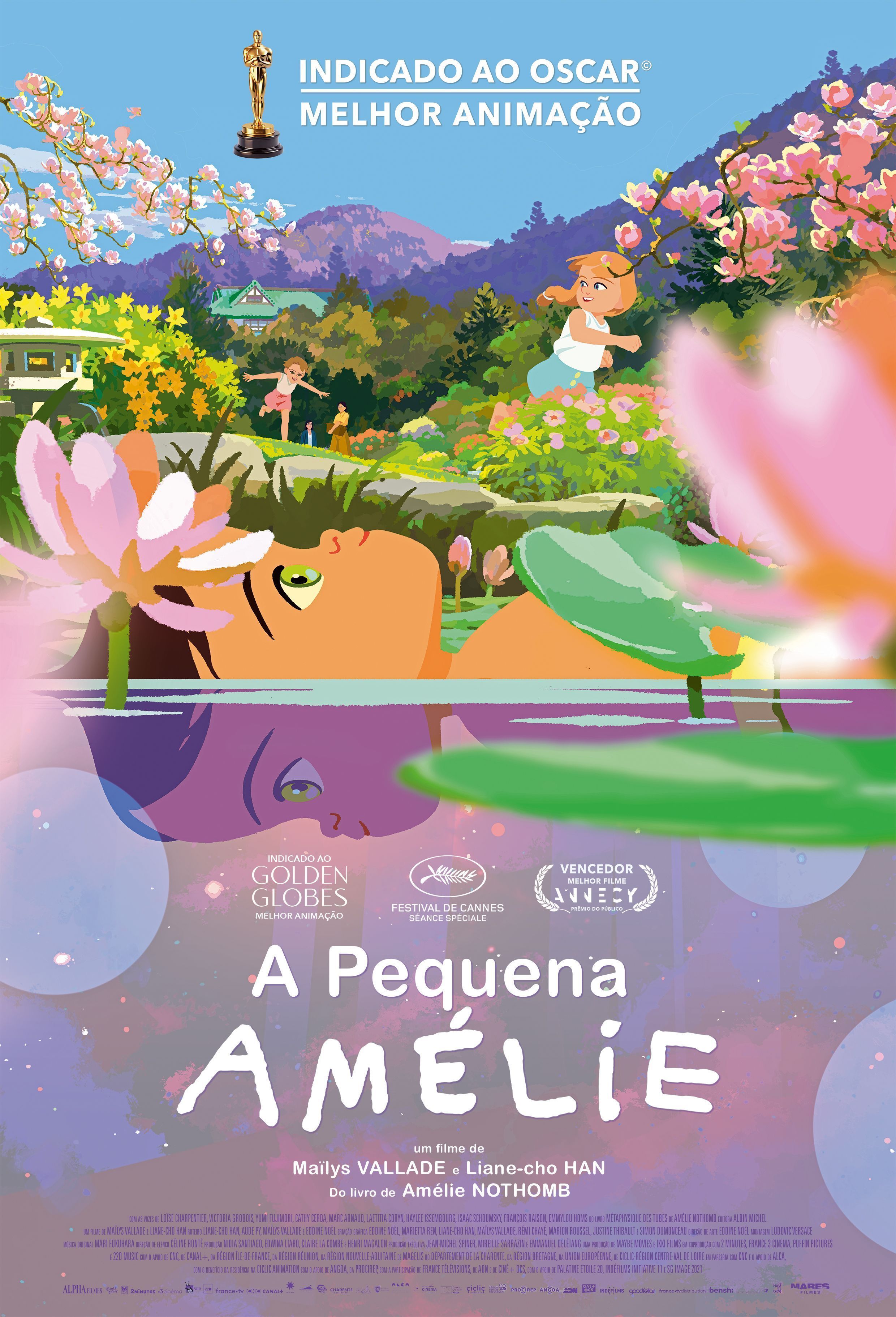 Pôster oficial de "A Pequena Amélie" • Divulgação