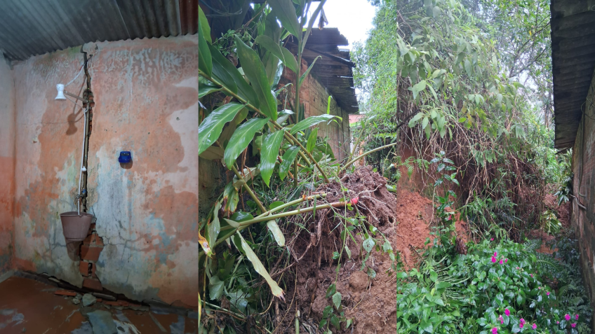 Defesa Civil da cidade segue vistoriando as áreas afetadas • Reprodução/Defesa Civil do Estado SP