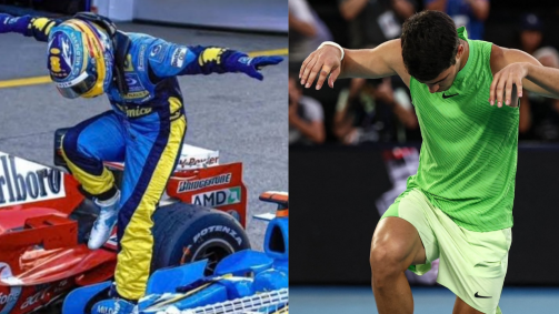 Alcaraz imita Fernando Alonso após vitória épica no Australian Open