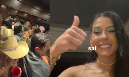 Ana Castela presa no elevador