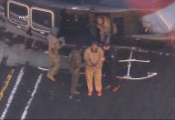 Veja imagens do momento em que Maduro chega de helicóptero a tribunal de NY