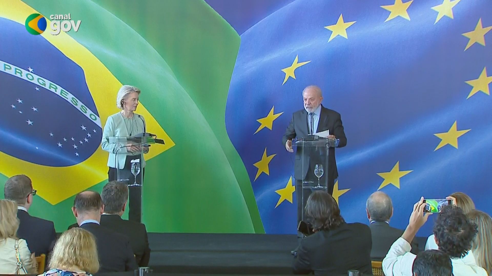 Lula e Ursula von der Leyen