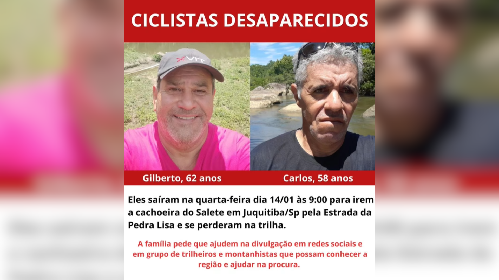 CICLISTAS DESAPARECEM JUQITIBA (2)