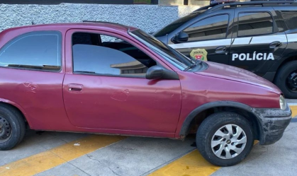 Suspeito conduzia um Chevrolet Corsa, apontado como um dos veículos utilizados na ação criminosa, e foi abordado por guardas municipais