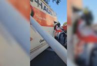 Vídeo: Caminhão invade manifestação nos EUA a favor de protestos no Irã