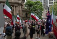 Centenas de pessoas se reúnem na Austrália em apoio a manifestantes no Irã