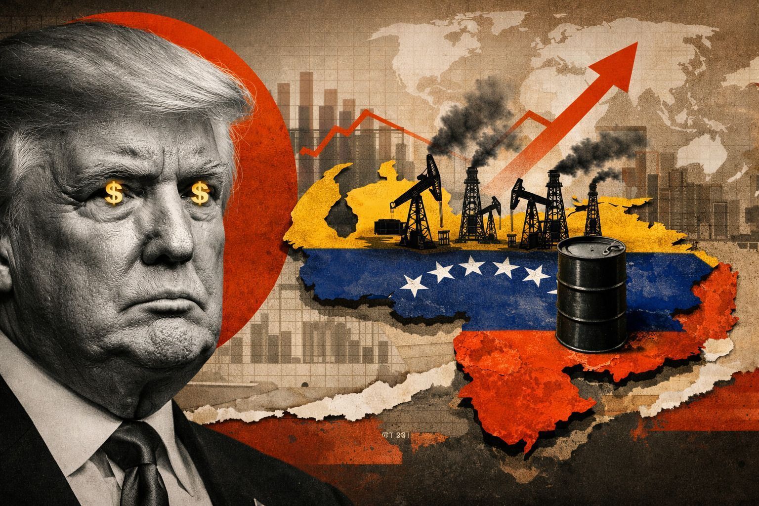 Trump olha para a Venezuela