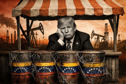 Trump vendendo petróleo venezuelano