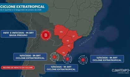 Ciclone extratropical mapa