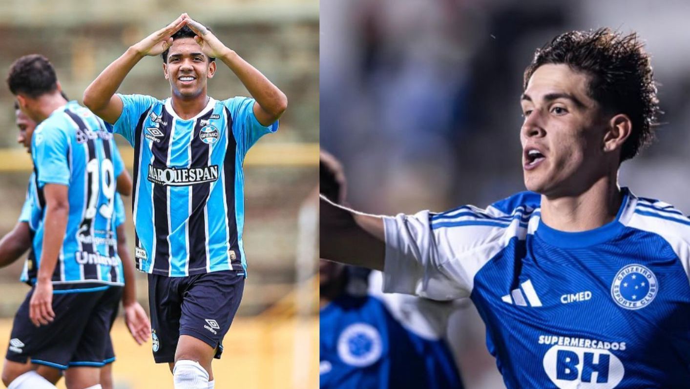 Cruzeiro x Gremio se enfrentam na semifinal da Copinha