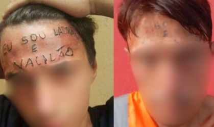 “Ladrão e vacilão”: jovem que teve testa tatuada é preso após roubar UBS