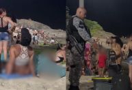 RJ: PM aborda casal por suspeita de sexo em público na Praia do Arpoador