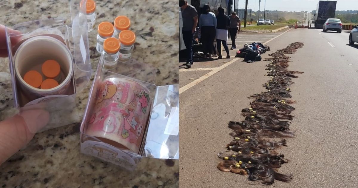 PRF apreende tirzepatida e fios de cabelo com passageiras no Paraná