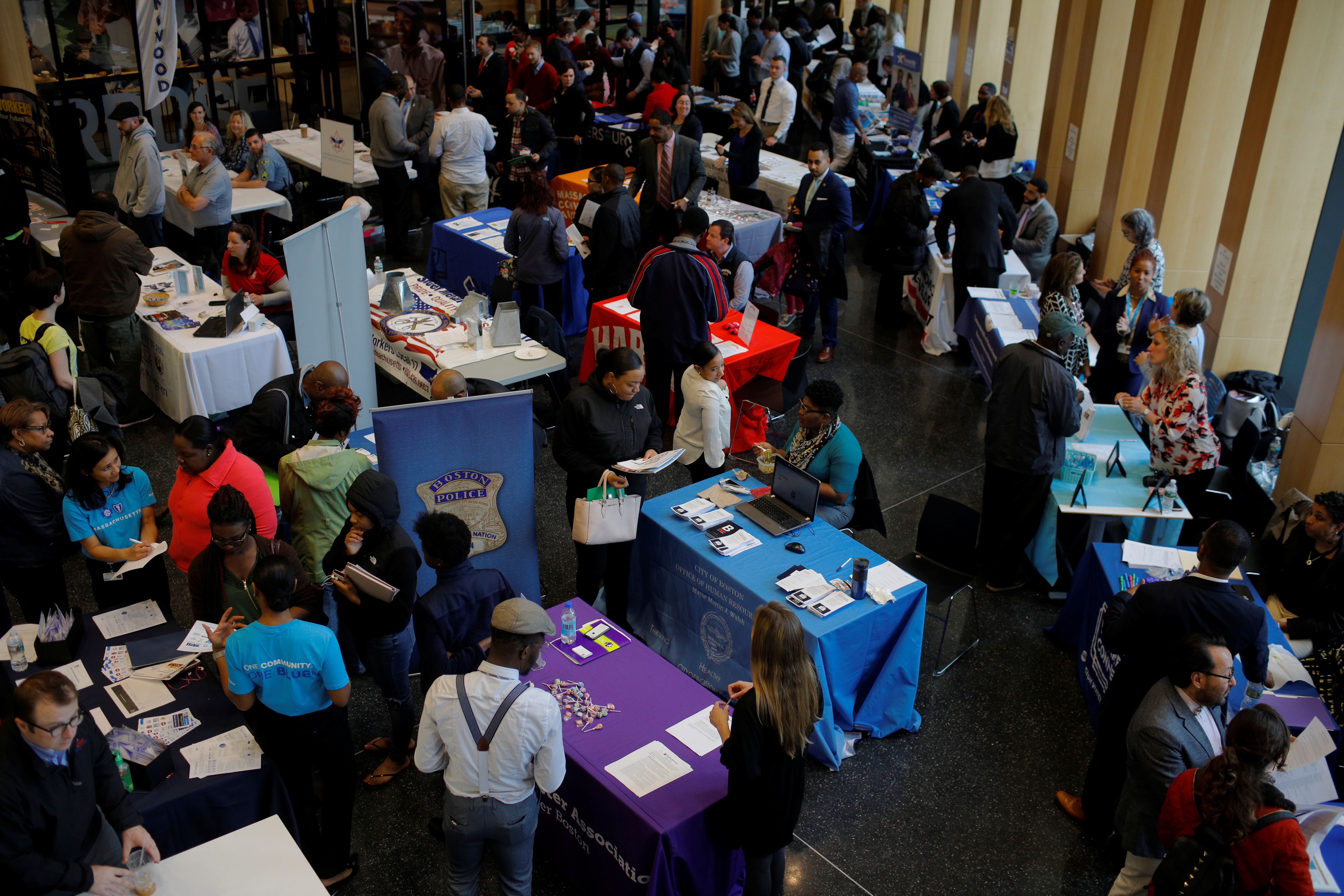 Feira de emprego em Boston, EUA