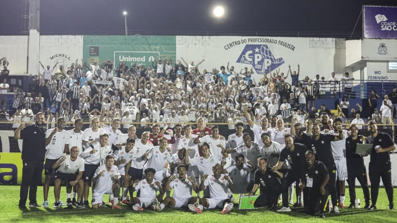 Equipe do Santos na Copinha