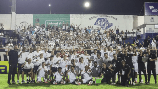 Equipe do Santos na Copinha