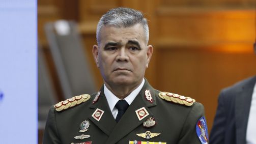 O Ministro da Defesa venezuelano, Vladimir Padrino López