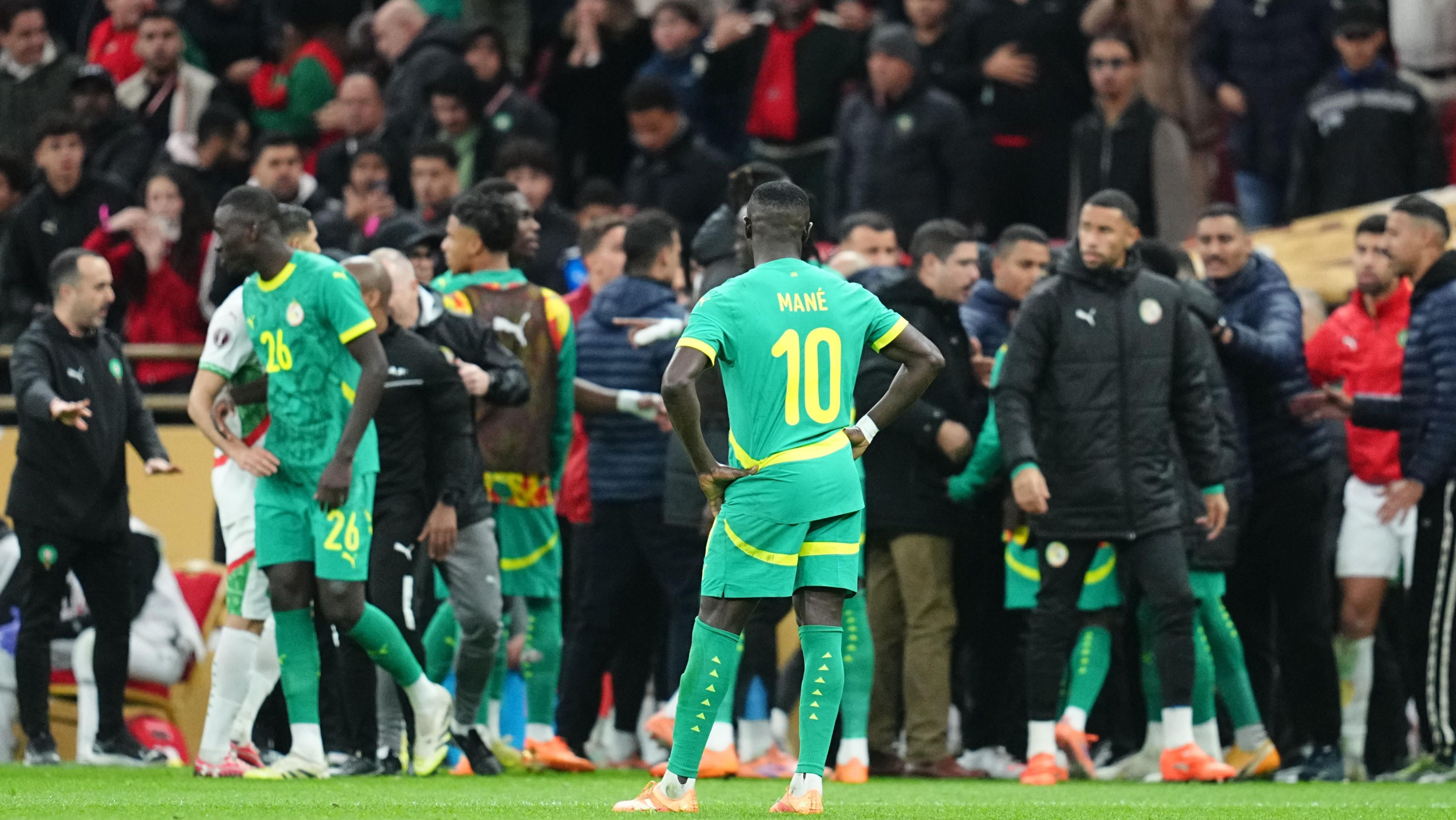 Sadio Mane of Senegal looks on during the AFCON final between Morocco and Senegal at Complexe Sportif Prince Moulay Abdellah, Rabat, Morocco on January 18, 2026. (Photo by Ulrik Pedersen/NurPhoto via Getty Images)
