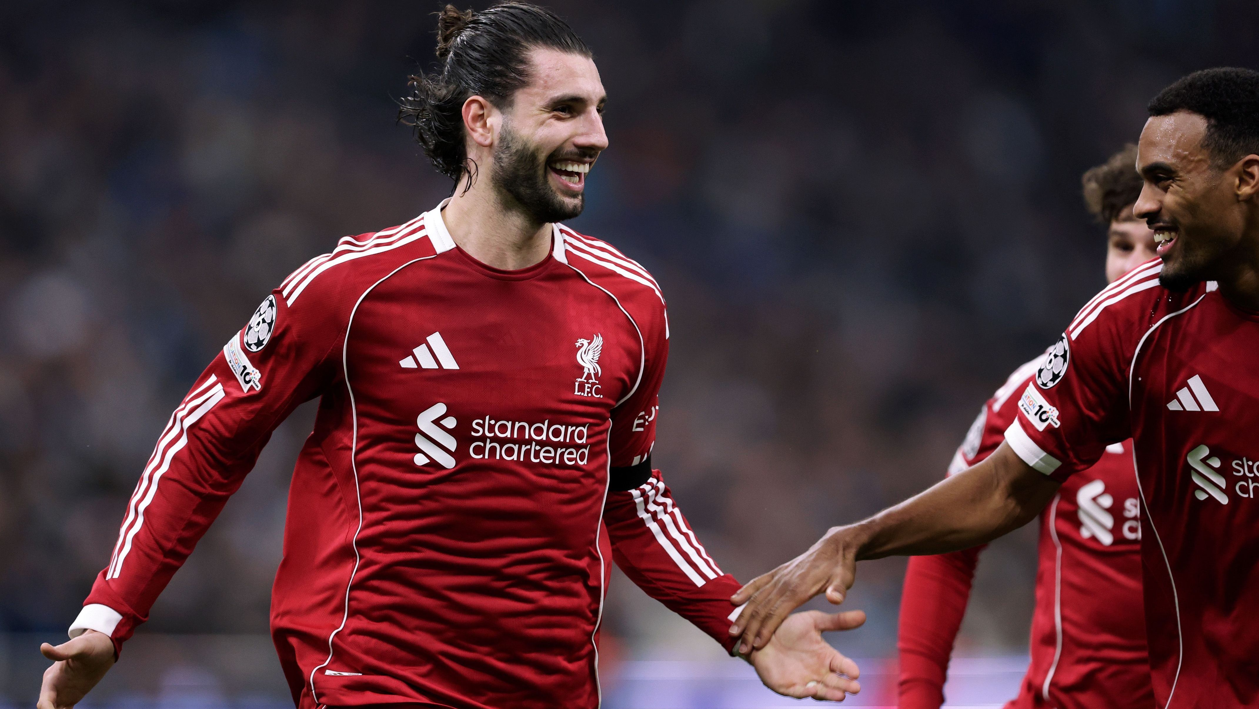 Dominik Szoboszlai abriu o placar para o Liverpool o jogo contra o Marseille
