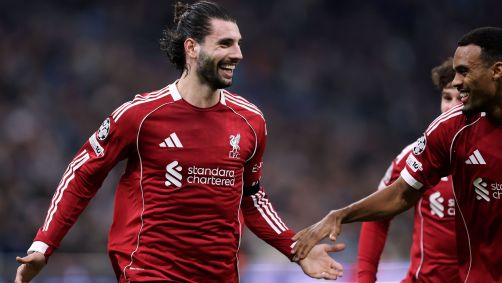 Dominik Szoboszlai abriu o placar para o Liverpool o jogo contra o Marseille