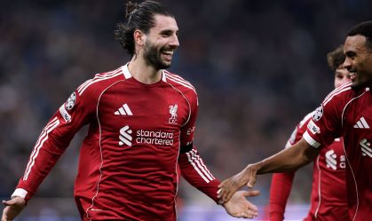 Dominik Szoboszlai abriu o placar para o Liverpool o jogo contra o Marseille