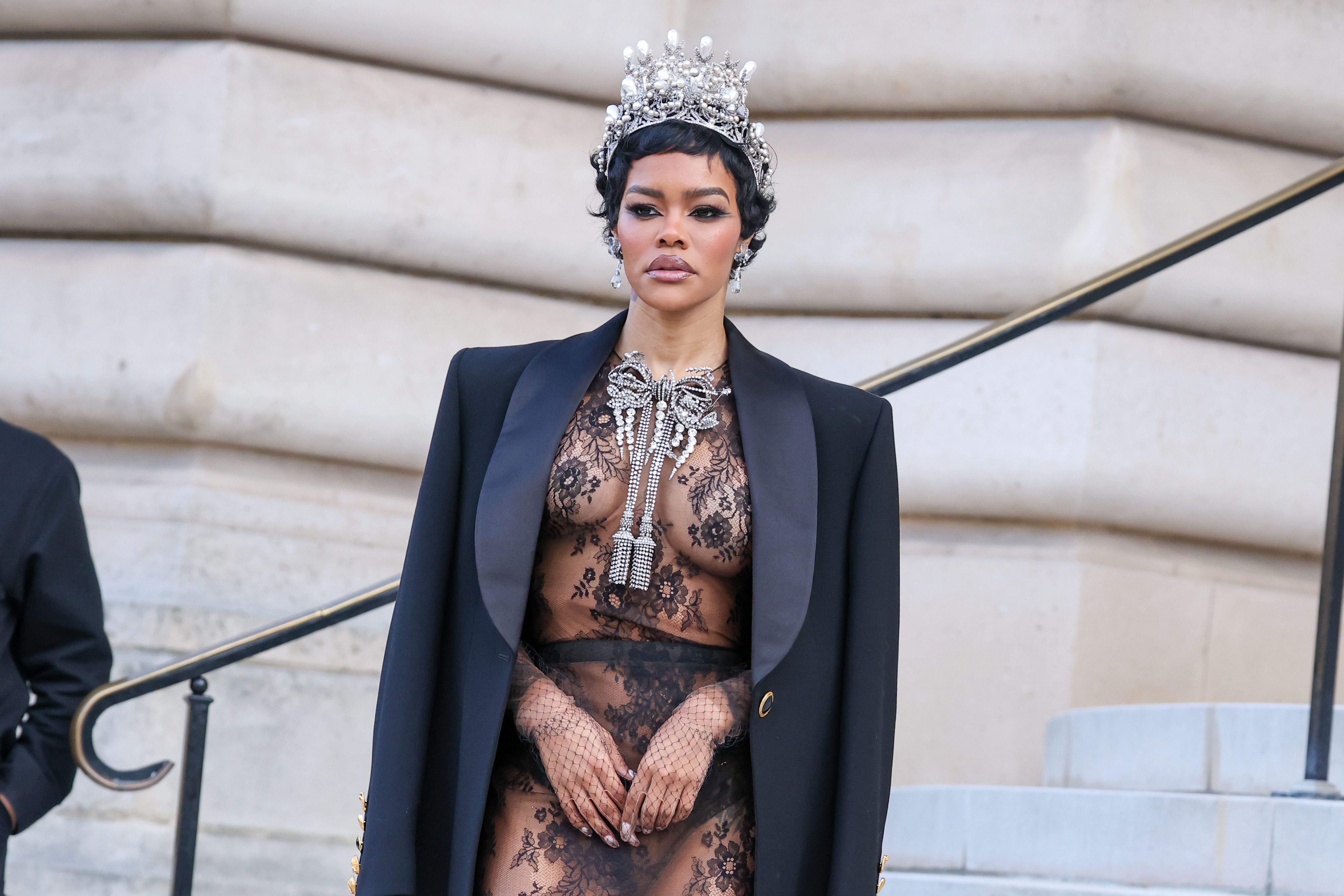 Desfile da Schiaparelli na Semana de Alta-Costura de Primavera/ Verão em Paris
