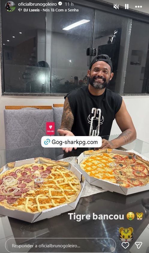 Goleiro Bruno promove casa de apostas nas redes sociais • Reprodução/Instagram