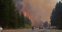 Grande incêndio florestal atinge a Patagônia argentina