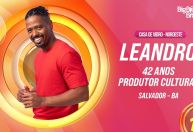 BBB 26: conheça Leandro, produtor cultural que está na Casa de Vidro