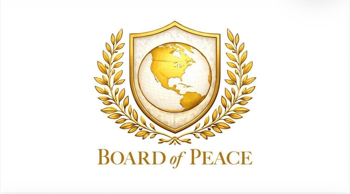 Logo do Conselho de Paz criado por Trump