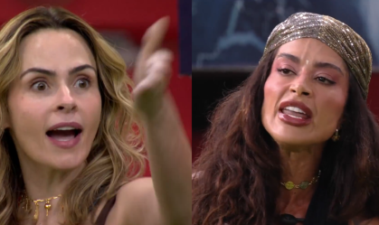 Ana Paula Renault e Aline Campos discutiram durante a dinâmica do "Sincerão" desta segunda-feira (19)