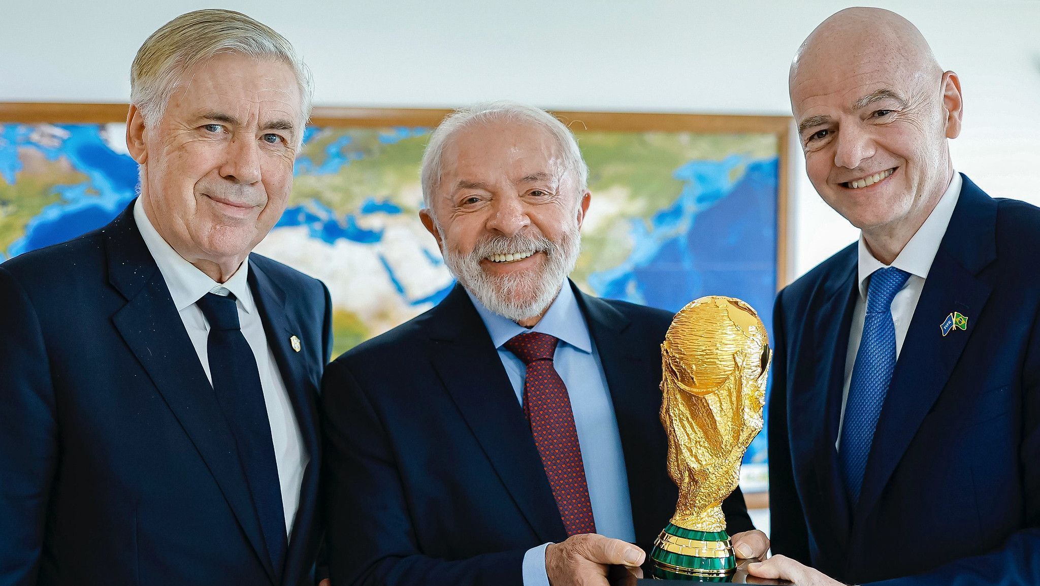 Lula, Ancelotti e Infatino