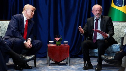 Lula e Trump na Malásia em 26/10/2025