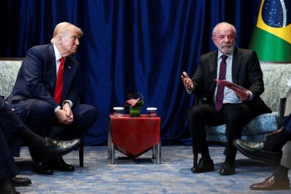 Lula e Trump na Malásia em 26/10/2025
