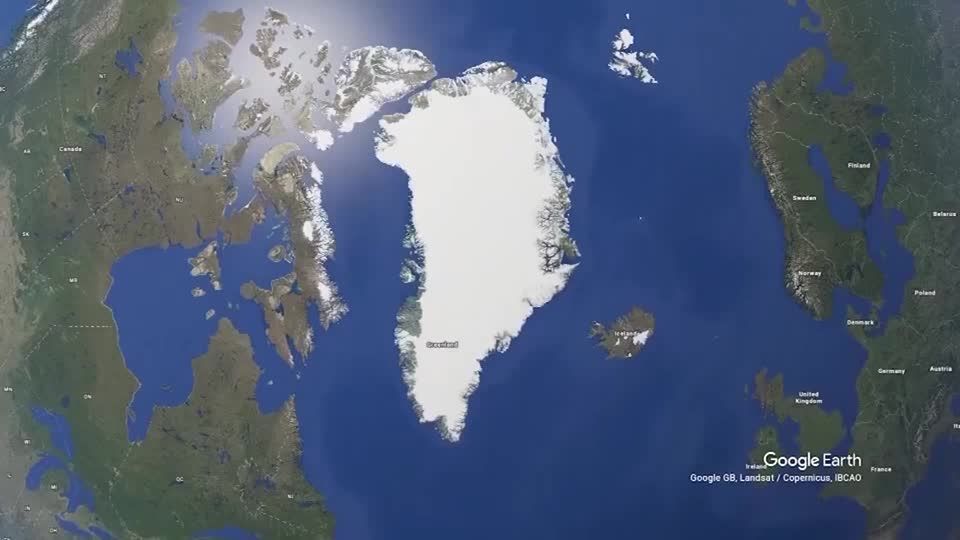 Mapa da Groenlândia