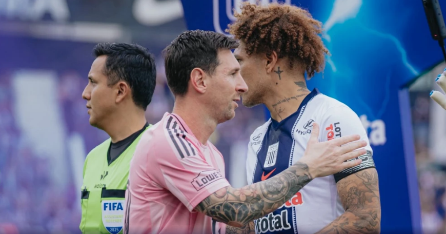 Messi e Guerrero se encontram em partida amistosa