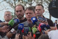 Bolsonaro viu "movimento acertado" em ida de Caiado ao PSD, diz Tarcísio